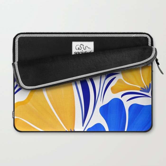 Modern Garden Party Floral Illustration Laptop Sleeve Gallery Image 2
