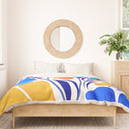 Modern Garden Party Floral Illustration Duvet Cover Gallery Image 3