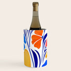 Modern Garden Party Floral Illustration Wine Chiller Gallery Image 1