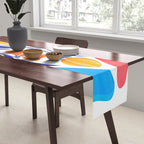 Modern Garden Party Floral Illustration Table Runner Gallery Image 2