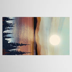 Summer Lake Sunset Tablecloth Gallery Image 2