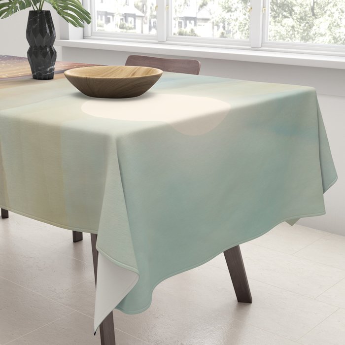 Summer Lake Sunset Tablecloth Gallery Image 3