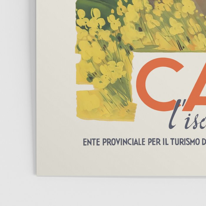 Capri Italy Vintage Travel Poster, 1948 Poster Gallery Image 3