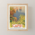 Capri Italy Vintage Travel Poster, 1948 Mini Art Print Gallery Image 1