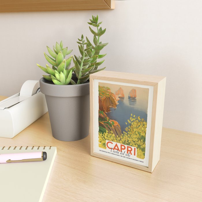 Capri Italy Vintage Travel Poster, 1948 Mini Art Print Gallery Image 2