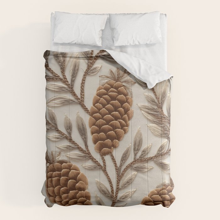 Holiday Decorative Pinecone Comforter Gallery Image 6