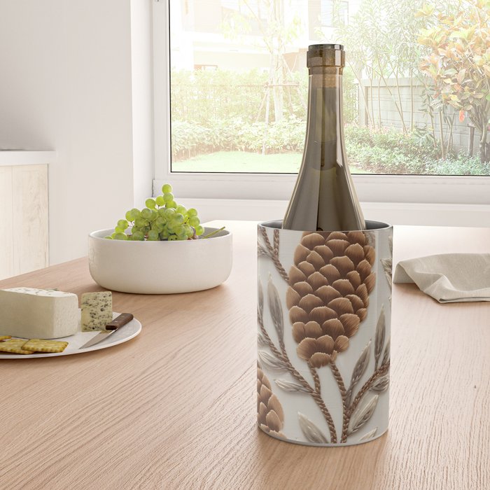 Holiday Decorative Pinecone Wine Chiller Gallery Image 4
