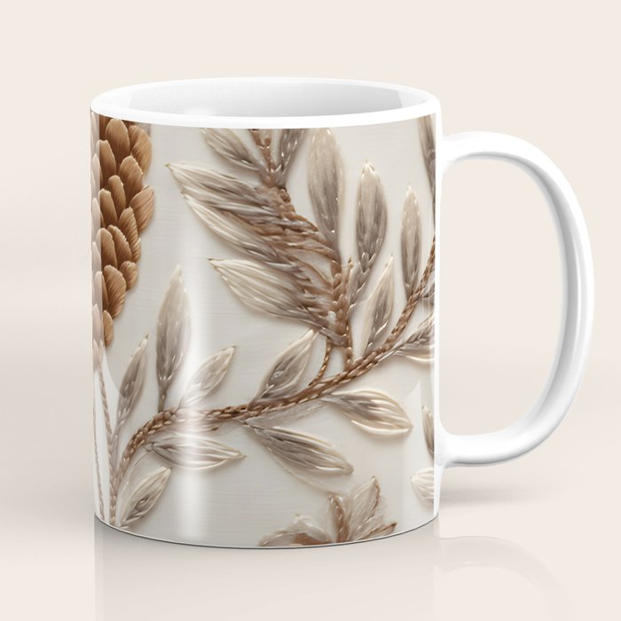 Holiday Decorative Pinecone Coffee Mug Gallery Image 1