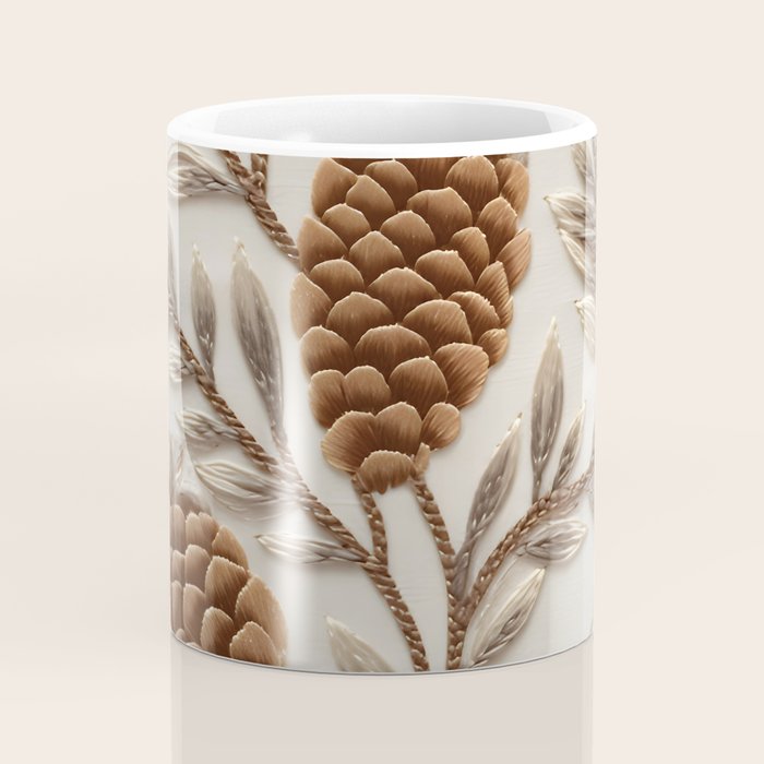 Holiday Decorative Pinecone Coffee Mug Gallery Image 4