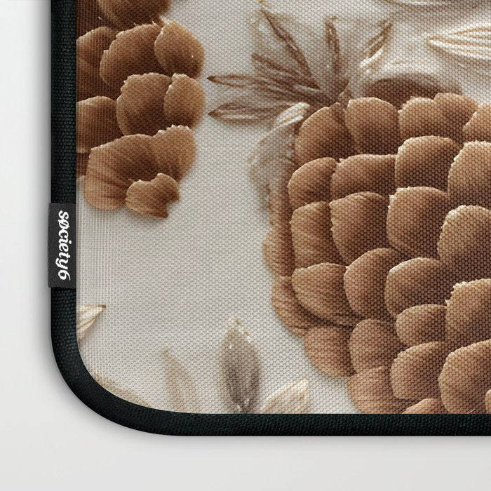 Holiday Decorative Pinecone Laptop Sleeve Gallery Image 3