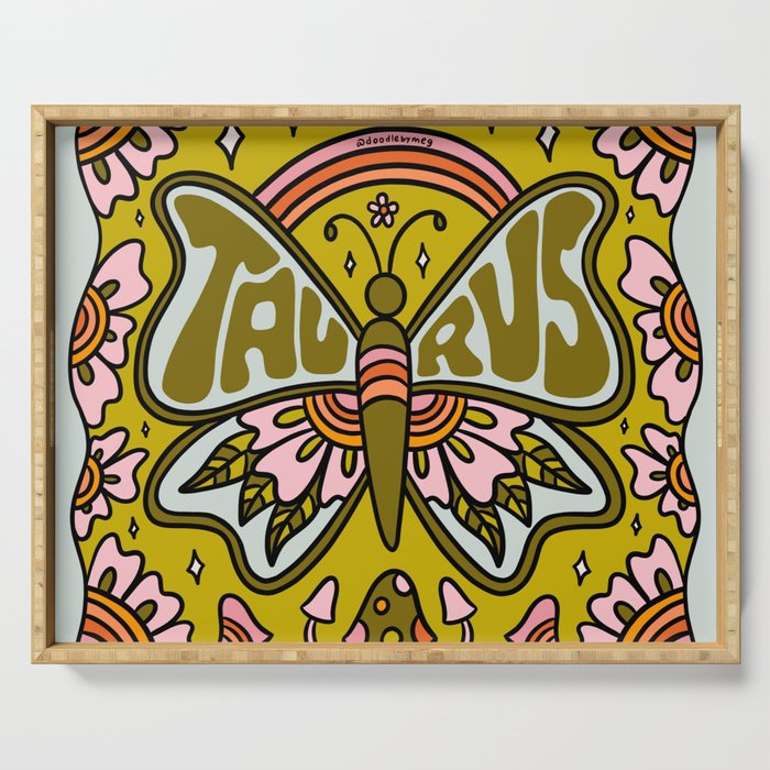 Taurus Butterfly Serving Tray Gallery Image 1