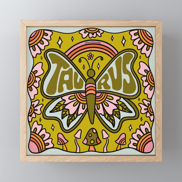 Taurus Butterfly Mini Art Print Gallery Image 1