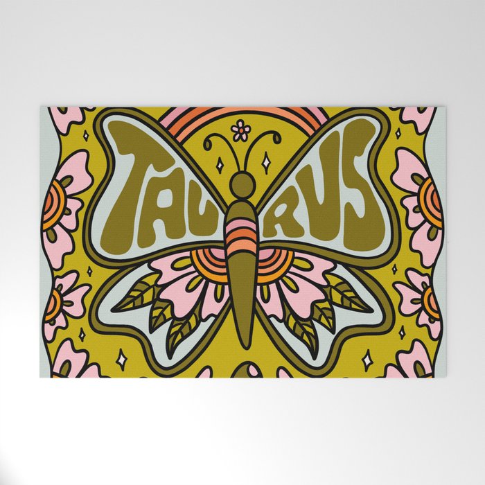 Taurus Butterfly Welcome Mat Gallery Image 1