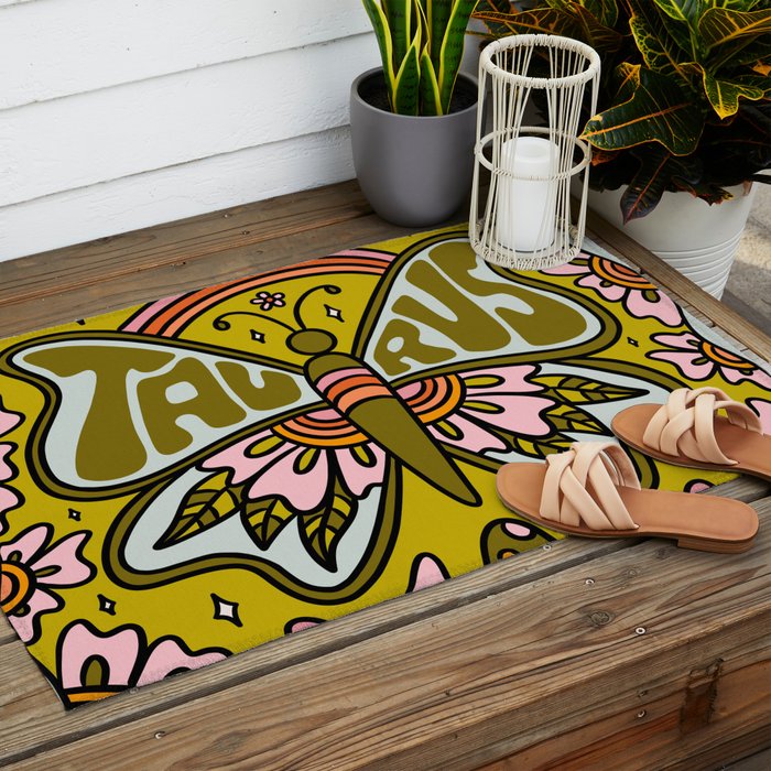 Taurus Butterfly Outdoor Rug Gallery Image 2