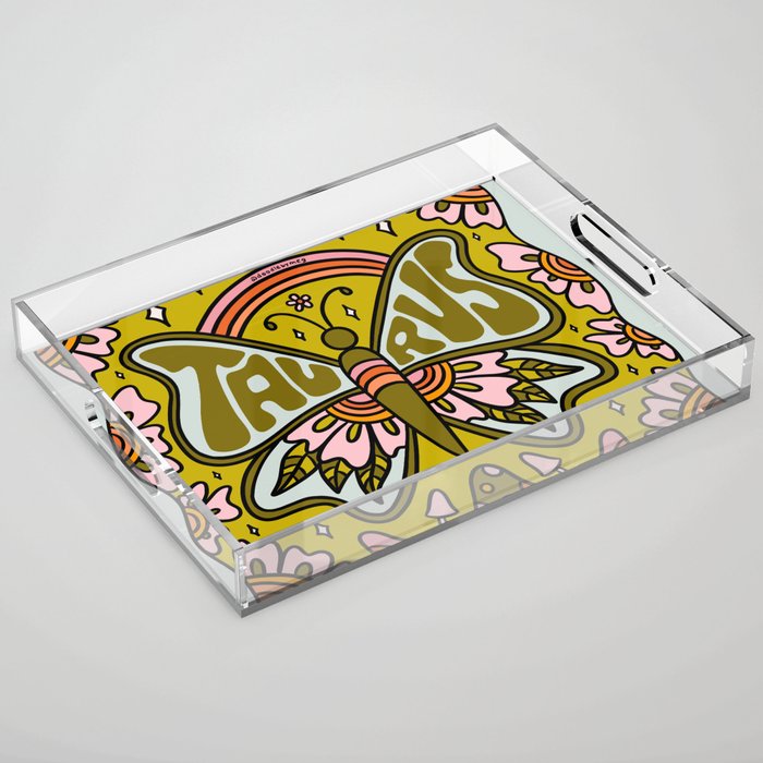 Taurus Butterfly Acrylic Tray Gallery Image 1