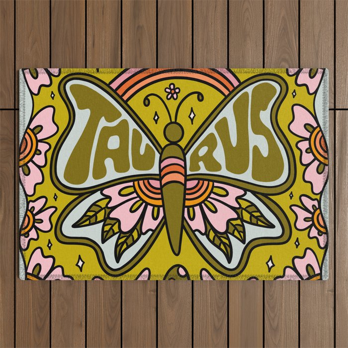 Taurus Butterfly Outdoor Rug Gallery Image 1