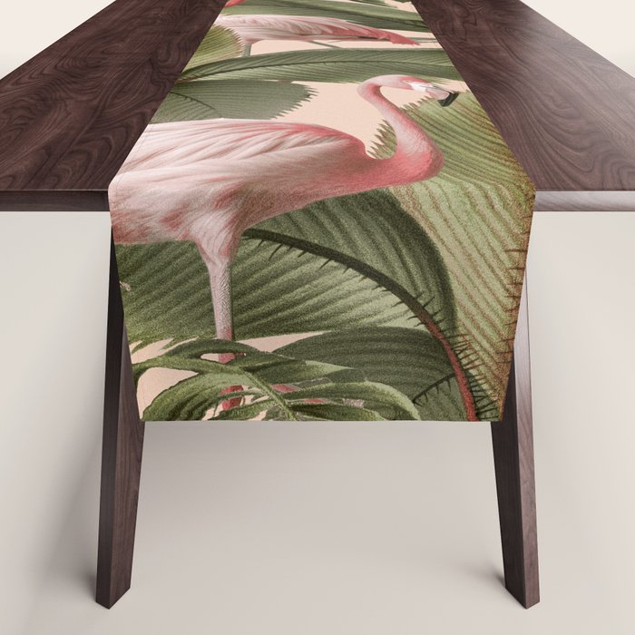 Elegance of Flamingos Table Runner Gallery Image 1