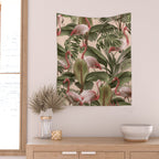 Elegance of Flamingos Wall Tapestry Gallery Image 2