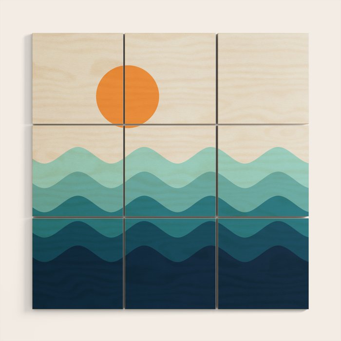 Abstract Landscape 14 Portrait Wood Wall Art Gallery Image 1