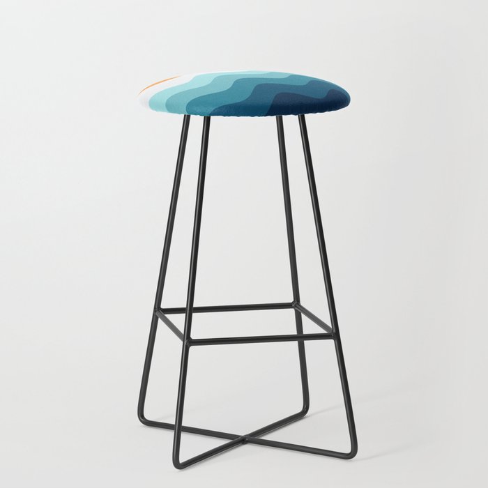 Abstract Landscape 14 Portrait Stool Gallery Image 1