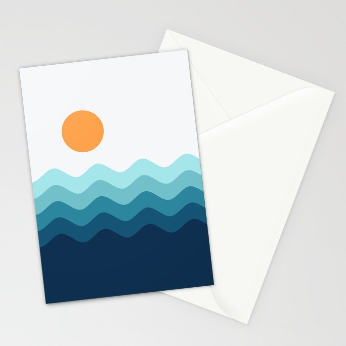 Abstract Landscape 14 Portrait Stationery Card Gallery Image 2