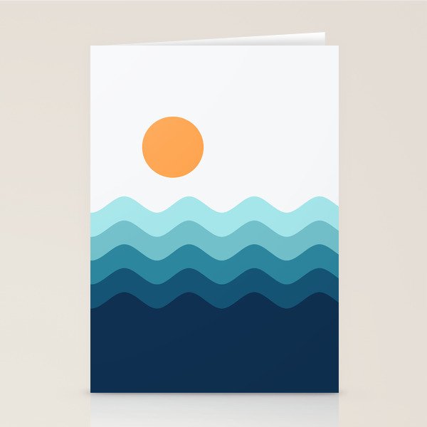 Abstract Landscape 14 Portrait Stationery Card Gallery Image 2