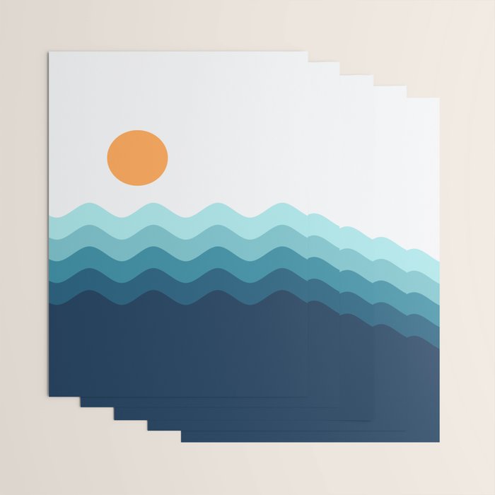 Abstract Landscape 14 Portrait Wrapping Paper Gallery Image 3
