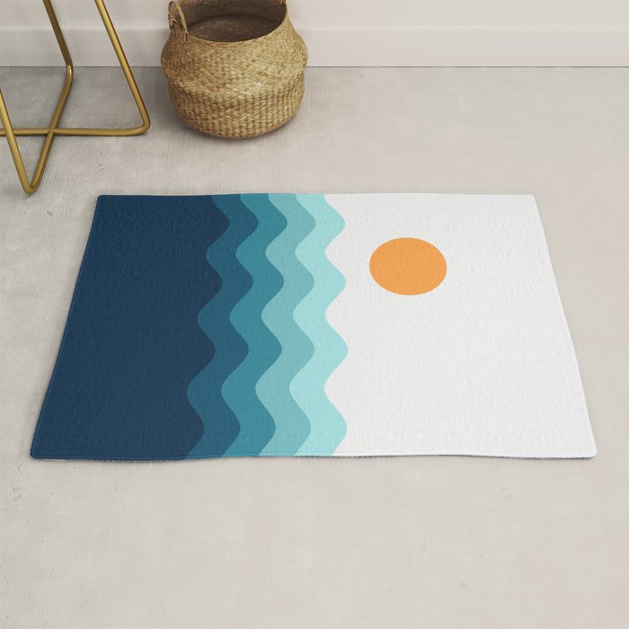 Abstract Landscape 14 Portrait Rug Gallery Image 1