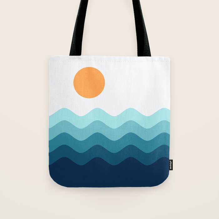 Abstract Landscape 14 Portrait Tote Bag Gallery Image 1