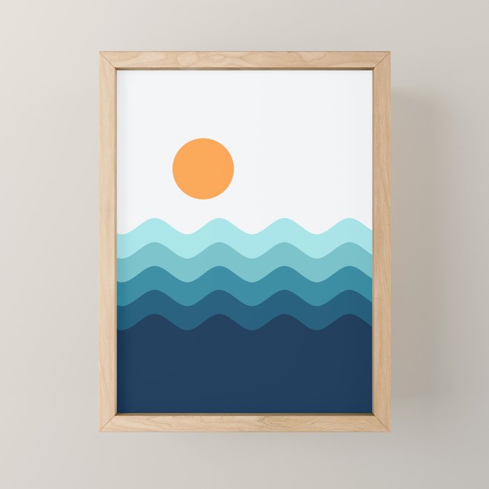 Abstract Landscape 14 Portrait Mini Art Print Gallery Image 1