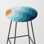 Abstract Landscape 14 Portrait Stool Gallery Image 2