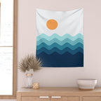 Abstract Landscape 14 Portrait Wall Tapestry Gallery Image 2