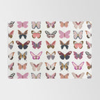 Pink Butterflies Rug Gallery Image 2