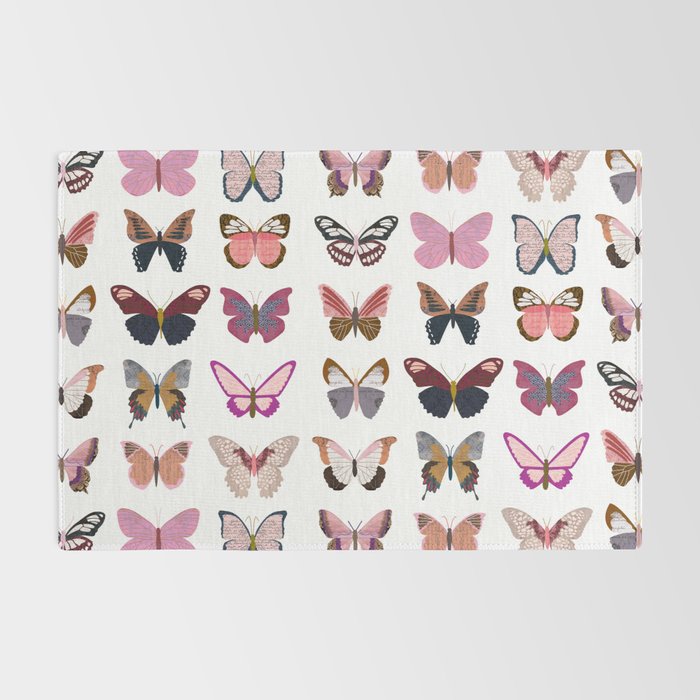 Pink Butterflies Rug Gallery Image 2