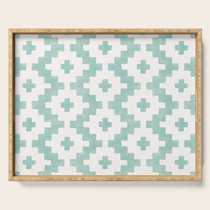 Taos - Turquoise  Serving Tray Gallery Image 1