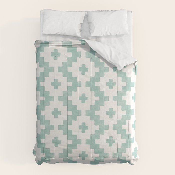Taos - Turquoise  Comforter Gallery Image 6