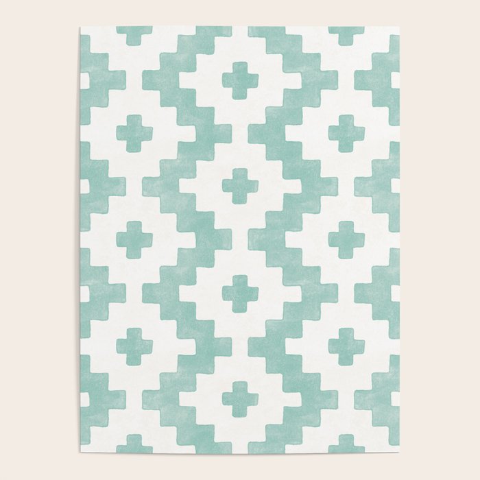 Taos - Turquoise  Poster Gallery Image 4