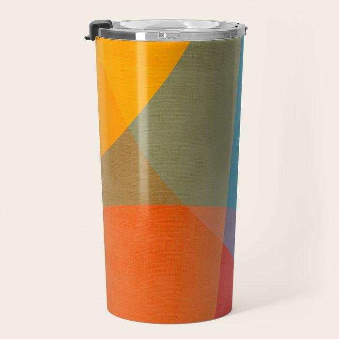 Colorful Modern Abstract Art III Travel Mug Gallery Image 3