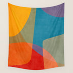 Colorful Modern Abstract Art III Wall Tapestry Gallery Image 4
