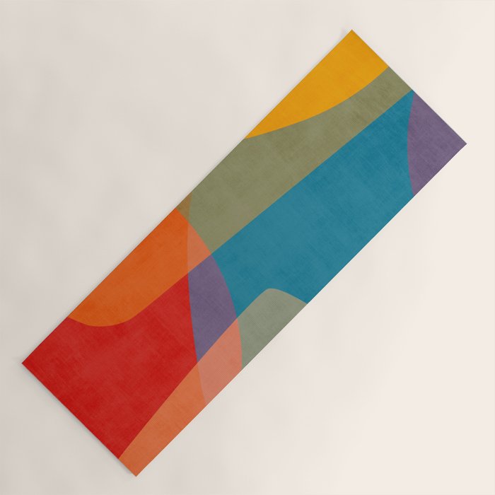 Colorful Modern Abstract Art III Yoga Mat Gallery Image 1