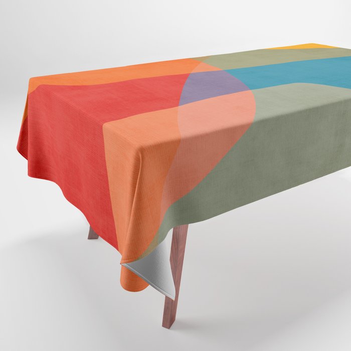 Colorful Modern Abstract Art III Tablecloth Gallery Image 1
