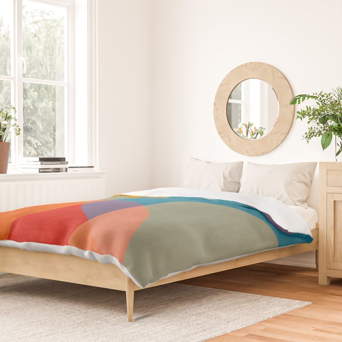 Colorful Modern Abstract Art III Duvet Cover Gallery Image 2