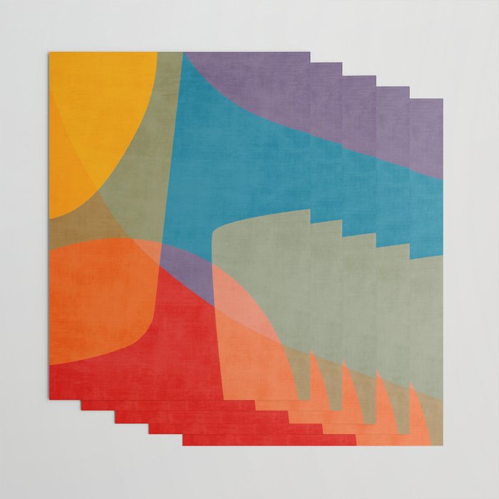 Colorful Modern Abstract Art III Wrapping Paper Gallery Image 3