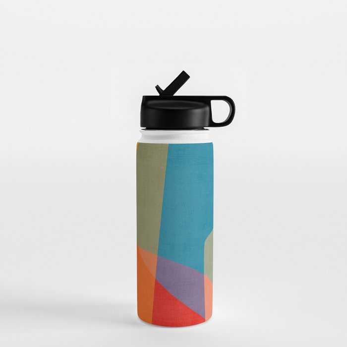 Colorful Modern Abstract Art III Water Bottle Gallery Image 1