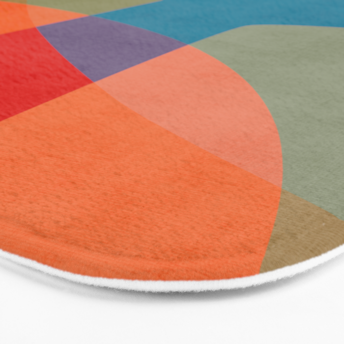 Colorful Modern Abstract Art III Bath Mat Gallery Image 3