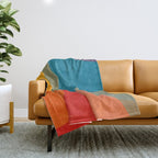 Colorful Modern Abstract Art III Throw Blanket Gallery Image 1