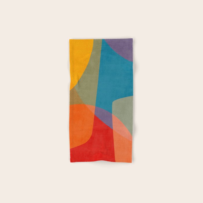Colorful Modern Abstract Art III Bath Towel Gallery Image 1
