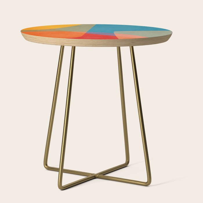 Colorful Modern Abstract Art III Side Table Gallery Image 1