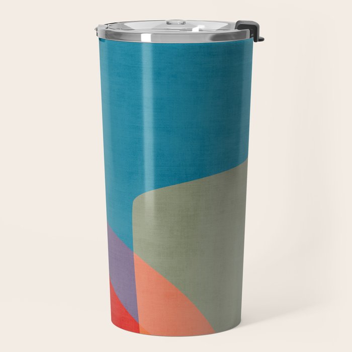 Colorful Modern Abstract Art III Travel Mug Gallery Image 2