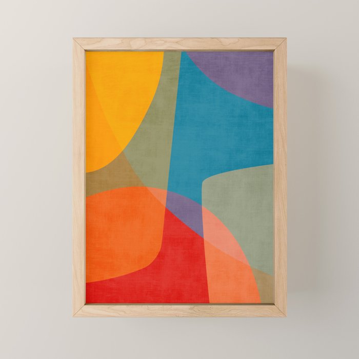 Colorful Modern Abstract Art III Mini Art Print Gallery Image 1